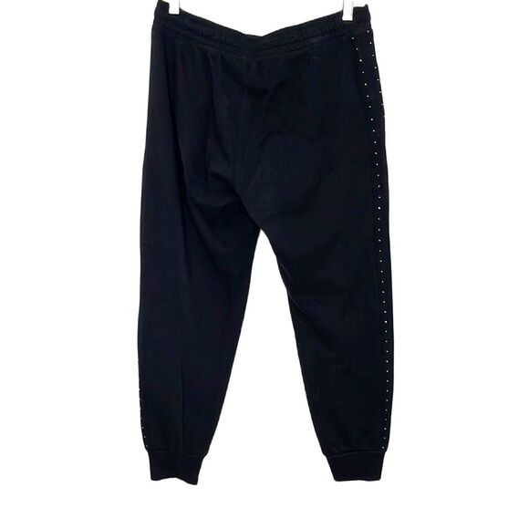 DKNY Sport 2 Piece Embellished Jogger + Pullover Fleece OutFit Black Size Xsmall - Picture 9 of 16